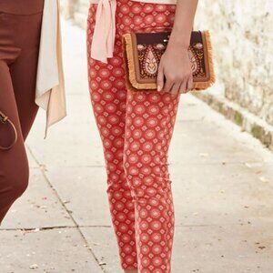 Spartina 449  Size L - Maren Pull-On Pants - Pink House French Floral